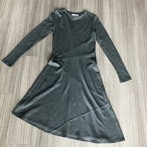 6 NWOT VINCE grey t-shirt asymmetric dresses, size small